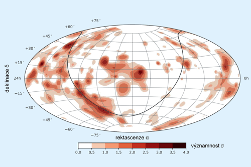 První mapa Galaxie s jednotlivými zdroji neutrin
